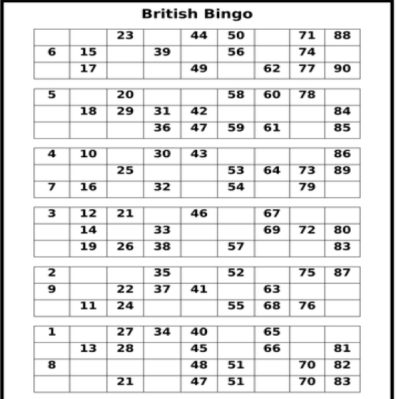 British Bingo